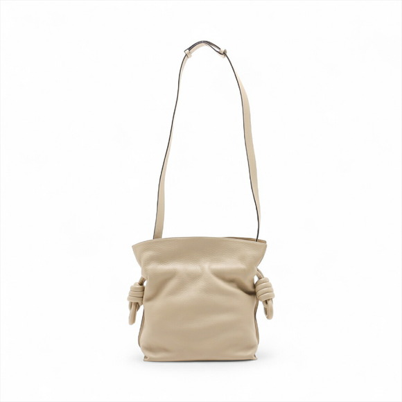 Loewe Flamenco Shoulder Bag Leather Shoulder Bag Beige - Picture 2 of 8